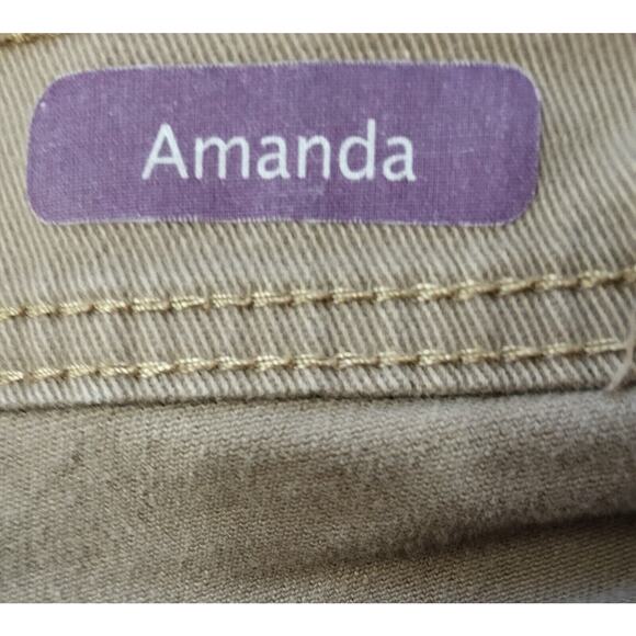 Gloria Vanderbilt Jeans Women's Size 18 Waist 38" Tan Amanda Tapered Leg - Picture 6 of 9